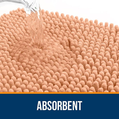 OLANLY Large Bathroom Rugs 47x32, Extra Soft Absorbent Chenille Bath Rugs - Image 4