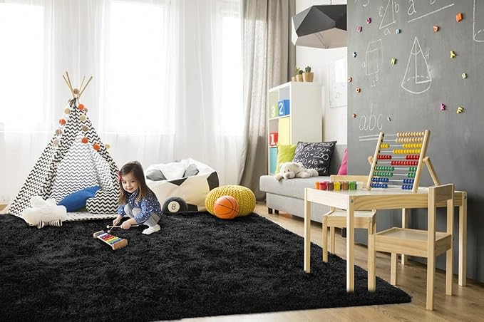 TWINNIS Super Soft Shaggy Rugs Fluffy Carpets 9x12 Feet, Indoor Modern Plush - Image 4