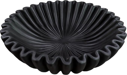 10" Large Decorative Bowl decor, Scalloped Bowls by DecorativeBowl