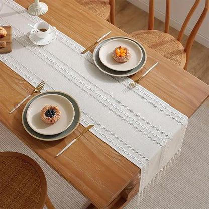 White Table Runners 90 Inches Long - Image 4