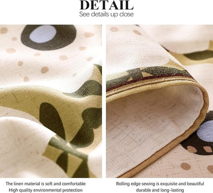 bilin gaier Designer French Linen Table Runner, Floral Pattern, Dining Table - Image 5