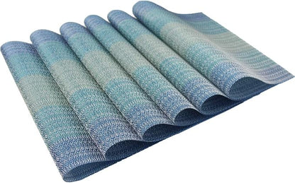 PIGCHCY Placemats Set of 12 Washable Durable Place Mats Vinyl Heat Resistant - Image 6