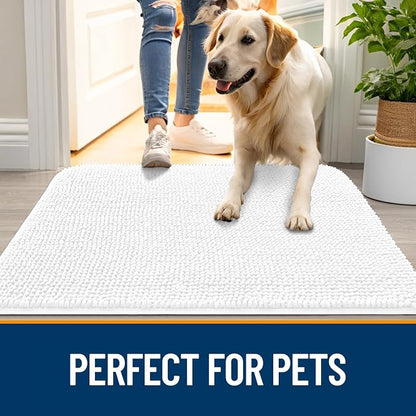 OLANLY Dog Door Mat for Muddy Paws 30x17, Absorbs Moisture and Dirt, Absorbent - Image 6