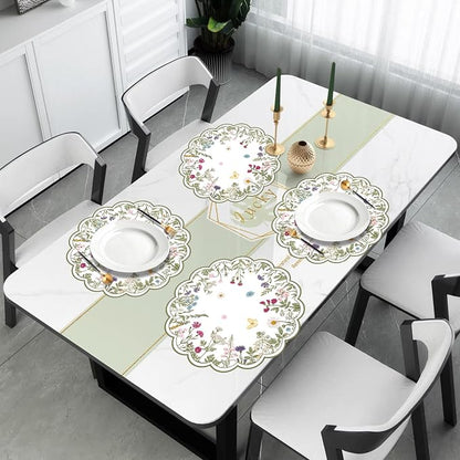50 PCS Paper Placemats Disposable, Vintage Wildflower Place Mats | 13.5Inch - Image 5