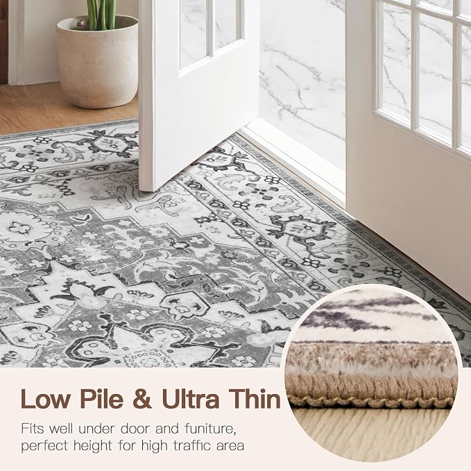 Lofus 3x5 Area Rugs for Living Room, Machine Washable Area Rug, Soft Small Rugs - Image 8