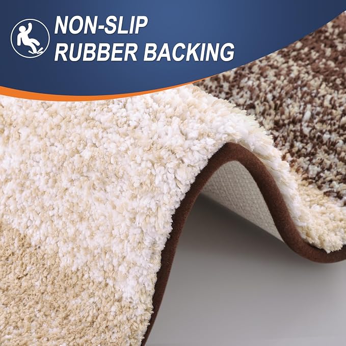OLANLY Bathroom Rug Mat 59x35, Extra Soft Absorbent Microfiber Bath Rugs - Image 4