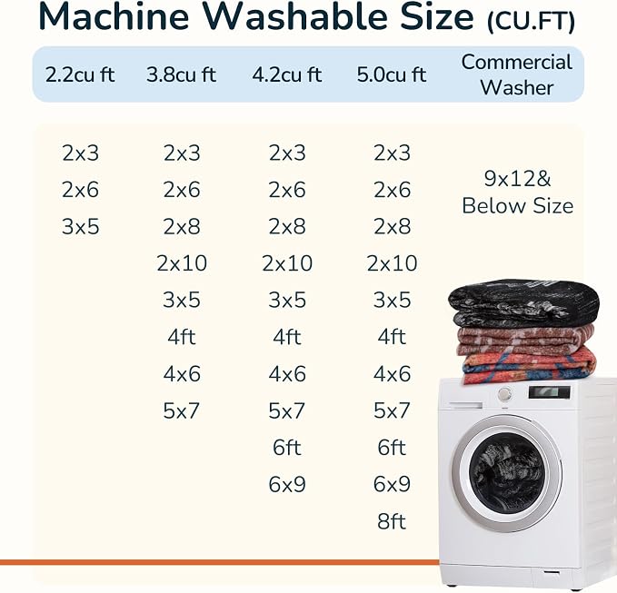 BESTSWEETIE Area Rug 5x7 Rug Machine Washable Rug Non-Slip Low Pile Print - Image 5