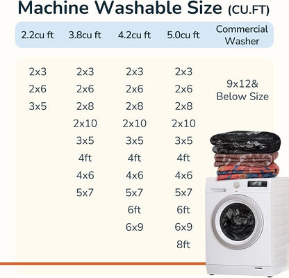BESTSWEETIE Area Rug 5x7 Rug Machine Washable Rug Non-Slip Low Pile Print - Image 5