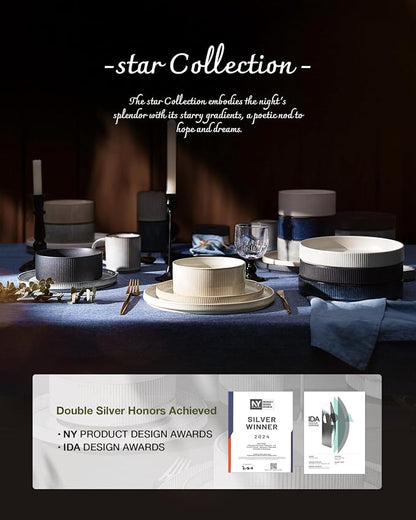 Famiware Star Plates and Bowls Sets, Chip & Scratch Resistant. Microwave & - Image 8