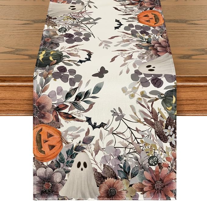 Artoid Mode 210 GSM Halloween Table Runner 13x72 Inch Home Party Decor | by ArtoidMode