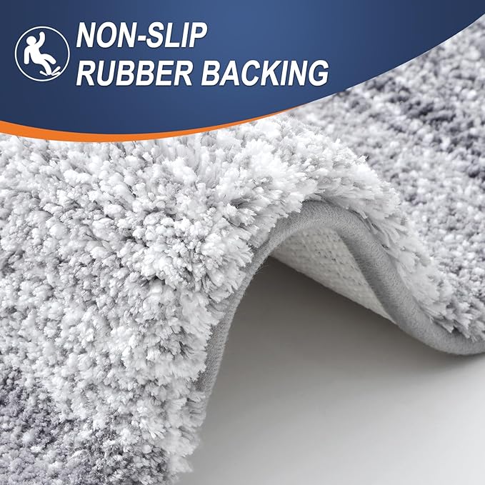 OLANLY Bathroom Runner Rugs Mat 70x24, Extra Soft Absorbent Microfiber Bath Rugs - Image 4