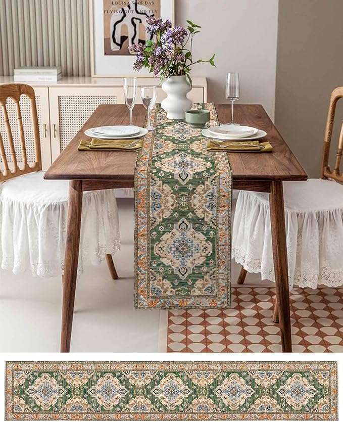 Boho Table Runners 70 Inches Long, Vintage Western Kitchen Dining Tables - Image 6