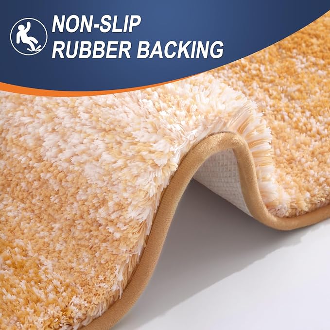 OLANLY Small Bathroom Rugs Mat 24x16, Extra Soft Absorbent Microfiber Bath Rugs - Image 5