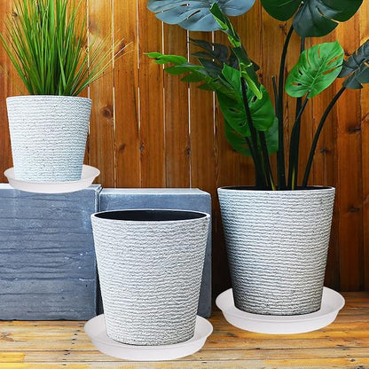 2 Pack of 17 inch Plant Saucer, 2.3" Depth Tray, Large Deep Garden Plastic - Image 5
