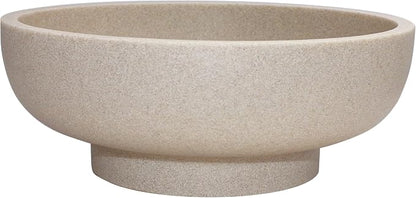 LIN CHUAN Decorative Bowl, Large Fruit Bowl, Sand Beige | Fruit Bowl by LINCHUAN
