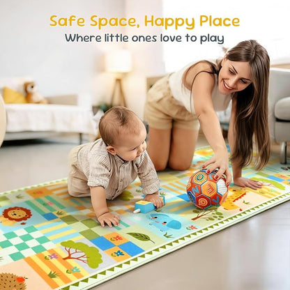 2x6 Green Runner Rug for Kids Bedroom, Kids Hallway Washable Rug, Soft Non-Slip - Image 5