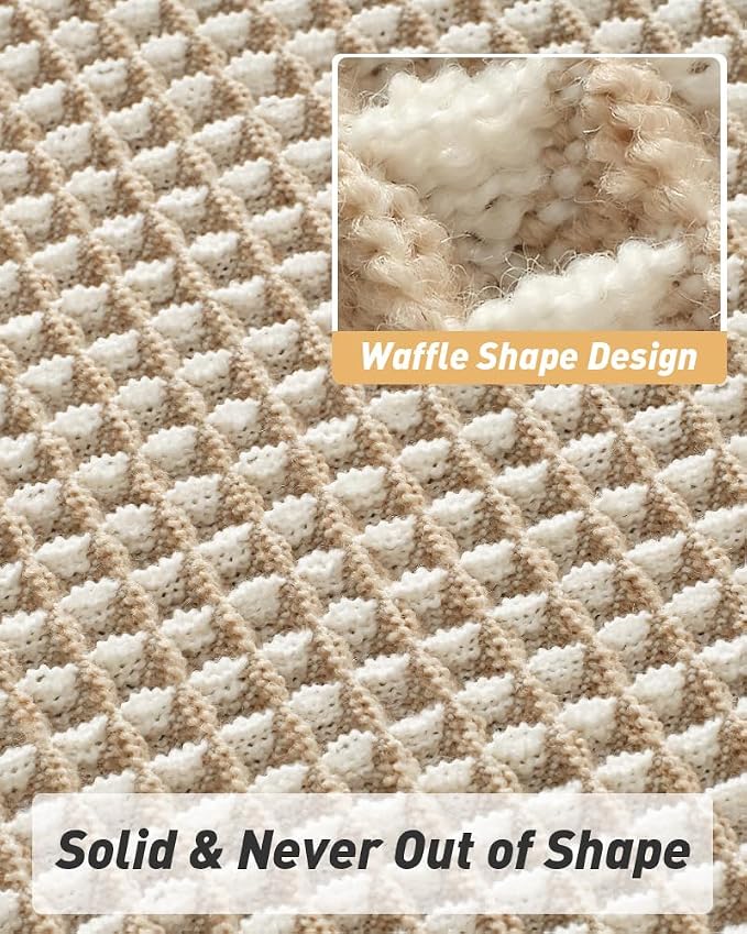 AMOAMI Upgraded Waffle Bath Mat, Super Absorbent Non Slip Bath Mats - Image 5