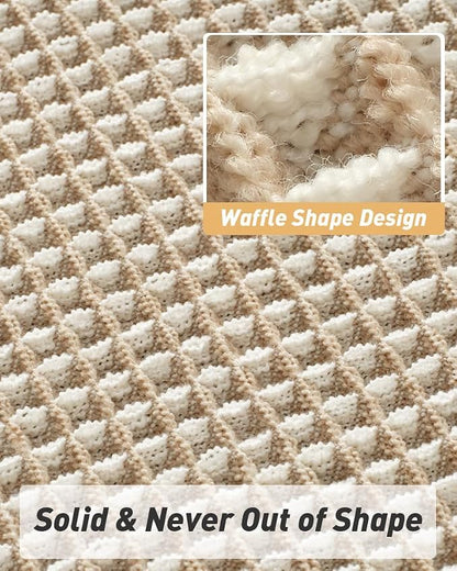 AMOAMI Upgraded Waffle Bath Mat, Super Absorbent Non Slip Bath Mats - Image 5