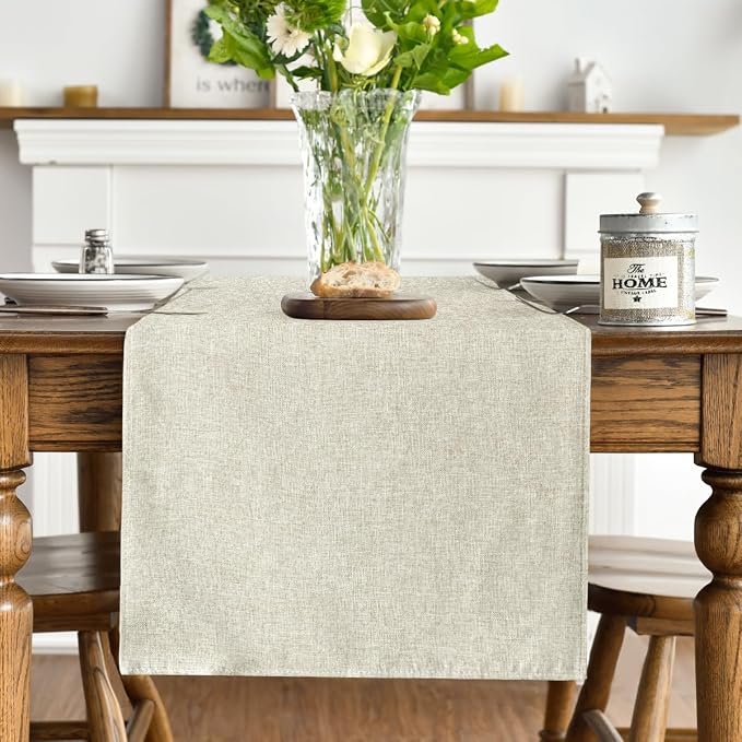 Artoid Mode Beige Table Runner, Seasonal Summer Fall Washable Kitchen Dining - Image 7