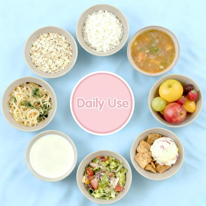 Quatish 10 PCS Unbreakable Cereal Bowls, Dishwasher & Microwave Safe Wheat - Image 6
