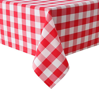 Checkered Tablecloth Square, 70 x 70 Inch by Hiasan