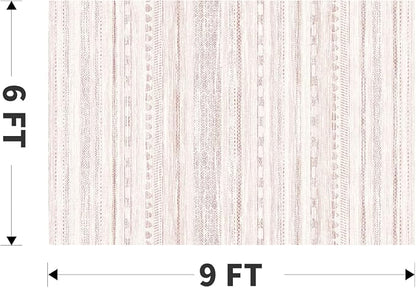 6x9 Pink Area Rugs for Living Room Machine Washable Rug Distressed Girls - Image 2