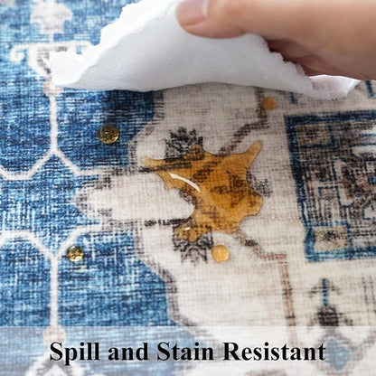 2x4 Non-Slip Entryway Area Rugs: Washable Stain Resistant Kitchen Carpet - Image 6