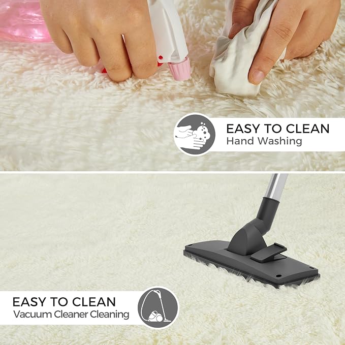 5X8 Ultra Soft Rug for Living Room, Fluffy Shag Area Rug for Bedroom, Modern - Image 7
