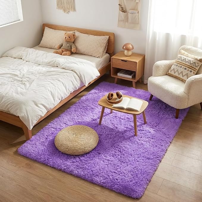 Mugorn 5x7 Rugs for Living Room, Large Fluffy Area Rugs for Bedroom, Soft - Image 6
