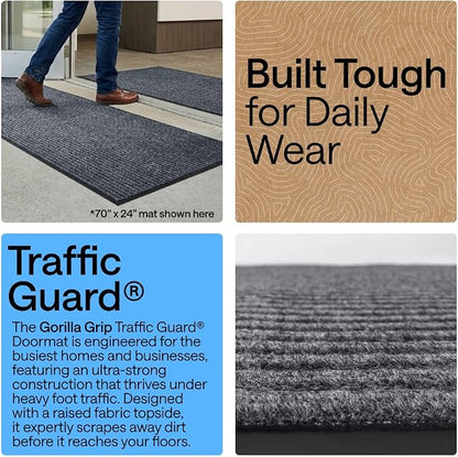 GORILLA GRIP Waterproof Traffic Guard Door Mat, Heavy Duty Entryway Mats - Image 3