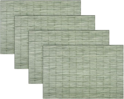 PIGCHCY Countryside Placemats Set of 4 Woven Heat Resistant Placemats Washable by PIGCHCY