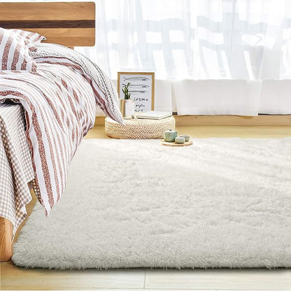 Andecor Soft Fluffy Bedroom Rugs, 3 x 5 Feet Indoor Shaggy Plush Area Rug - Image 8