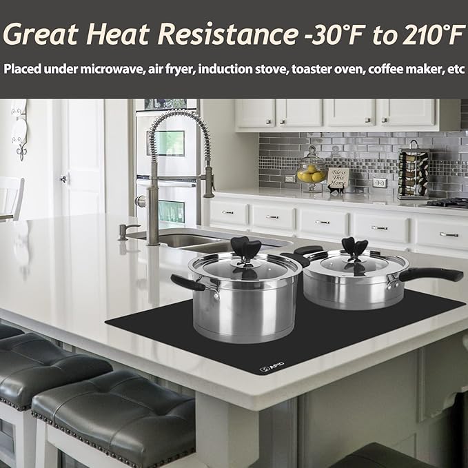 1.5MM Extra Thick Placemats Large Silicone Mat Heat Resistant Table Mat | 28" x - Image 4