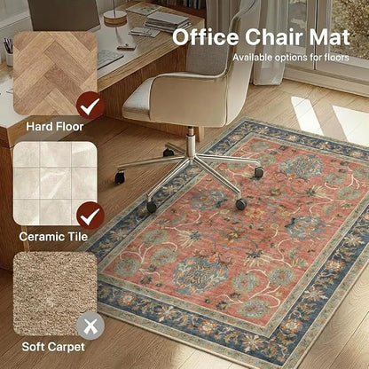 36"x60" Office Chair Mat for Hardwood Tile Floor, Under Desk Carpet Protector - Image 3