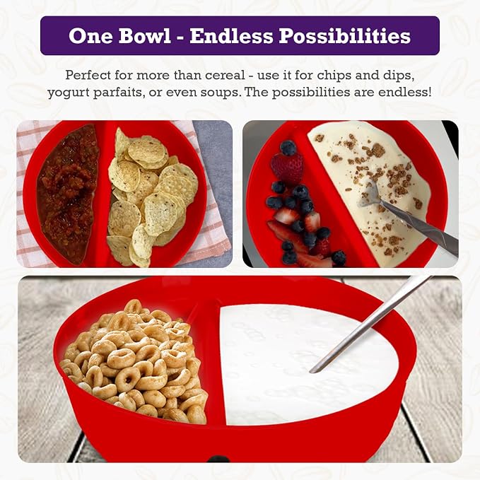 Just Solutions Crunch Anti-Soggy Cereal Bowl - Image 6