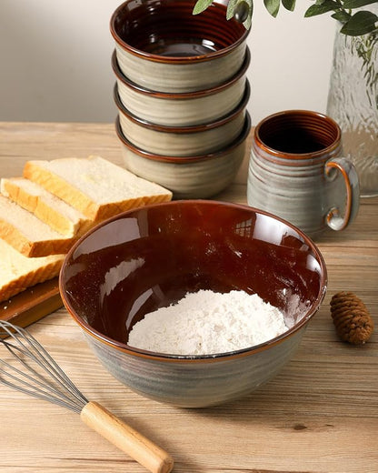 Hasense Serving Bowls, 84 Ounce Ceramic Serving Dishes - Image 6
