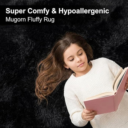 Mugorn 5x7 Rugs for Living Room, Soft Carpet Shag Kids Rug for Nursery - Image 4