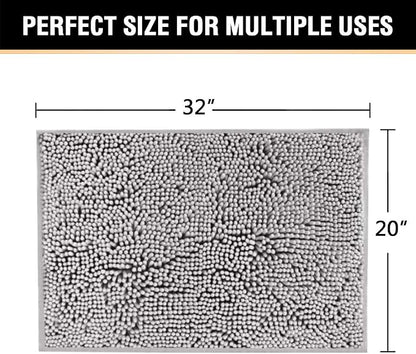H.VERSAILTEX Microfiber Bath Rugs Chenille Floor Mat Ultra Soft Washable - Image 2