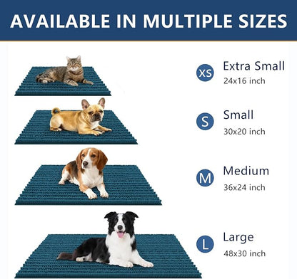 Smiry Dog Door Mat for Muddy Paws 59x24, Absorbent Dirt Trapper, Non-Slip - Image 3