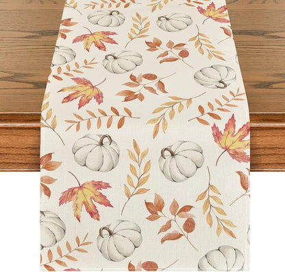 Artoid Mode 210 GSM Fall Table Runner 13x90 Inch Home Party Decor | Orange by ArtoidMode