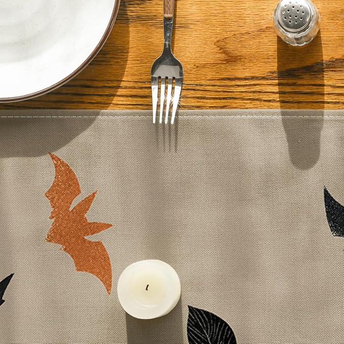 Artoid Mode 210 GSM Halloween Table Runner 13x72 Inch Home Party Decor | Leaves - Image 7