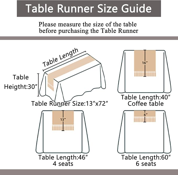 Grey Table Runner 72 Inches Long - Image 3