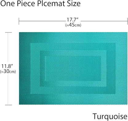 PIGCHCY Placemats Set of 8 Washable Durable Place Mats Vinyl Heat Resistant - Image 2
