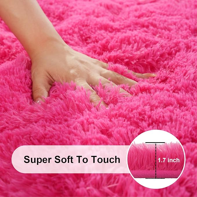 3x5 Rugs for Bedroom, Fluffy Area Rugs for Living Room, Small Fuzzy Shag Soft - Image 2