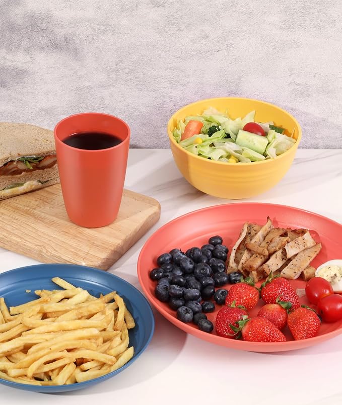Quatish 24 Piece Plates and Bowls Sets - Image 6