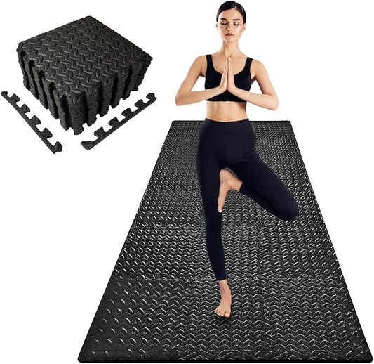 3x6 Feet Interlocking Foam Floor Mats by Unknown