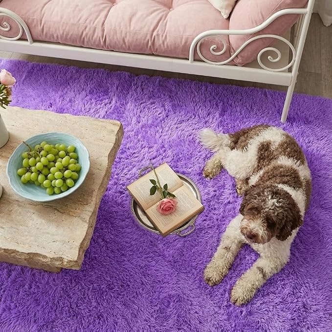 Mugorn 6x9 Rugs for Living Room, Large Fluffy Area Rugs for Bedroom, Soft - Image 8