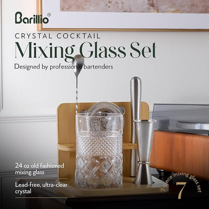 Barillio 24 Oz Crystal Cocktail Mixing Glass - Image 2