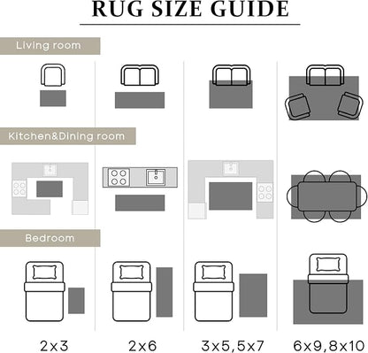 Pink Area Rug for Living Room Low Pile Soft 8 x 10 Carpet - Image 7