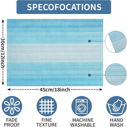 Placemats, Placemats Set of 4 Washable Place Mats, Heat Resistant Table Mats - Image 6
